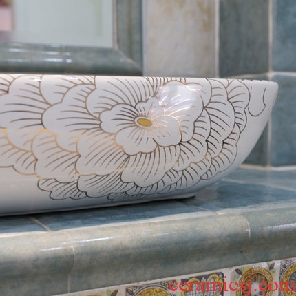 Ceramic lavabo toilet stage basin basin American continental basin art basin of wash basin