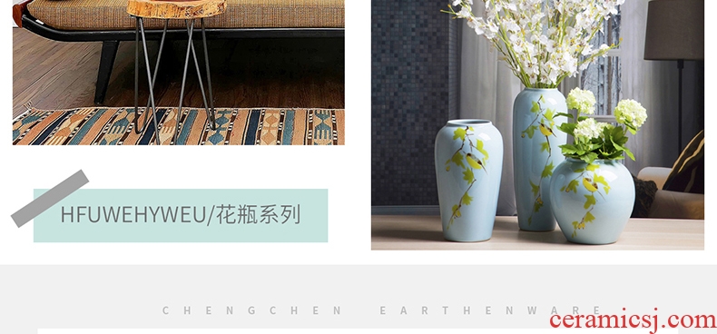Jingdezhen ceramic vases, new Chinese style household act the role ofing is tasted furnishing articles living room table porcelain office decoration ceramic bottle