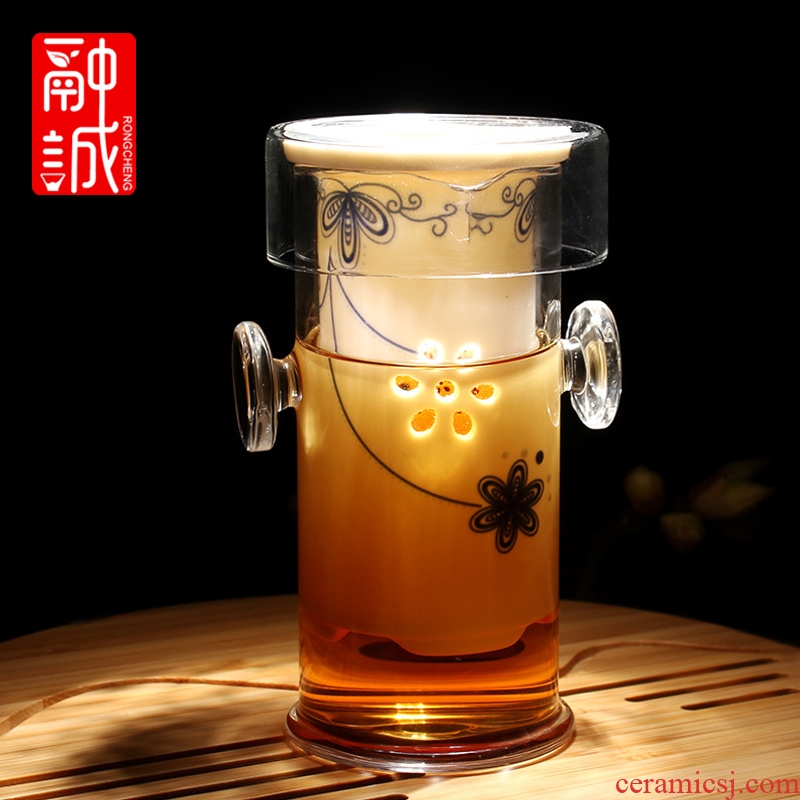 Melts if black tea tea set ceramic glass tea set a complete set of exquisite kung fu tea set red ears tea POTS