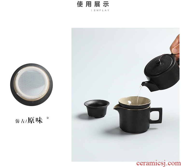 Chen xiang filter of black ceramic) thick black zen tao kung fu tea filters