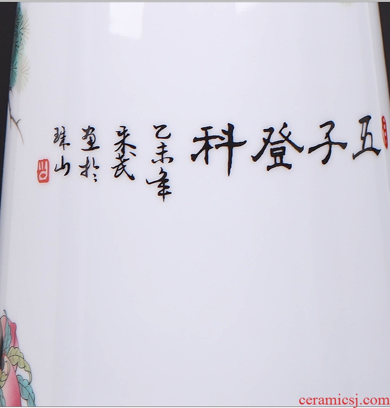 Manual creative kiln jingdezhen ceramics vases, flower arranging new Chinese style household adornment handicraft furnishing articles sitting room