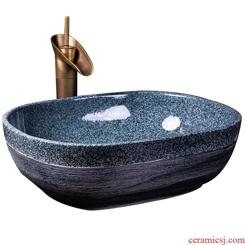 On the ceramic sanitary ware art creative contracted toilet lavabo oval home home outfit the pool that wash a face basin