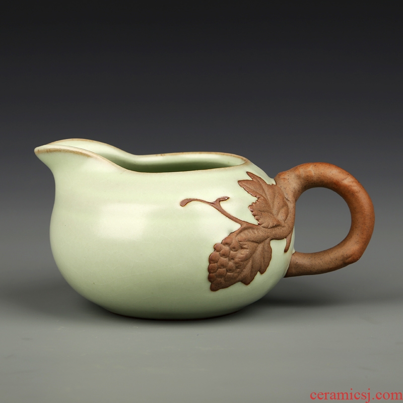 Gorgeous young coarse pottery tea sea your kiln kiln ceramic kung fu tea tea accessories side put points tea fair mug