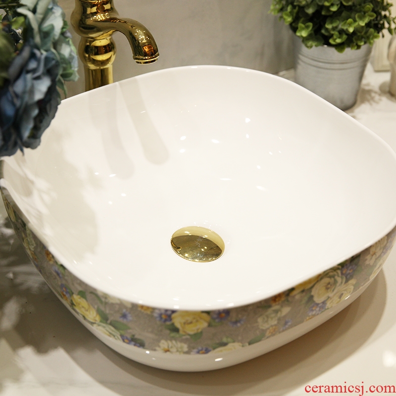M beautiful stage basin to square the basin that wash a face the sink ceramic sanitary ware art lavatory square small and pure and fresh