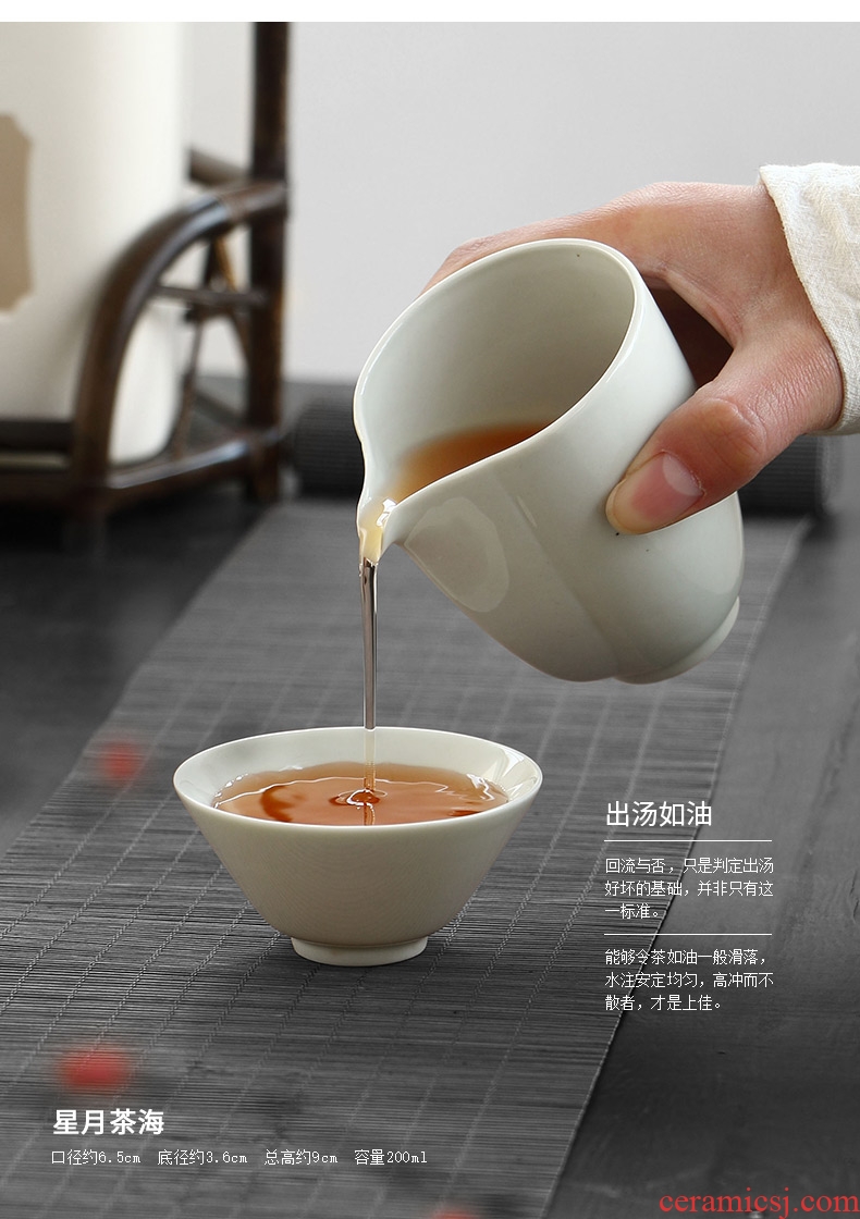 Drink to the secret glaze fine ceramic fair mug Japanese tea ware ceramic pottery points kung fu tea set size without the cup