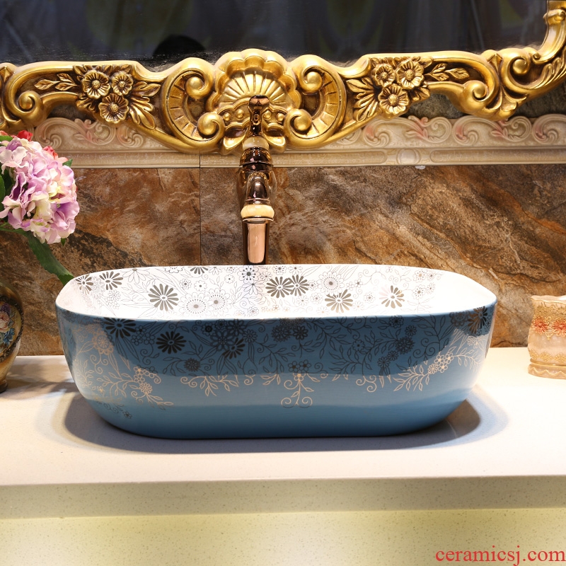 JingWei ceramic stage basin lavatory toilet stage basin washing basin art basin sink sink