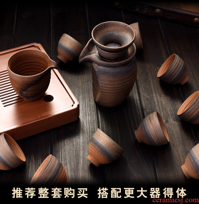 Creative cloud cloud coarse filter tea ceramic pottery tea tea) places the retro filter kung fu tea set theory in the world