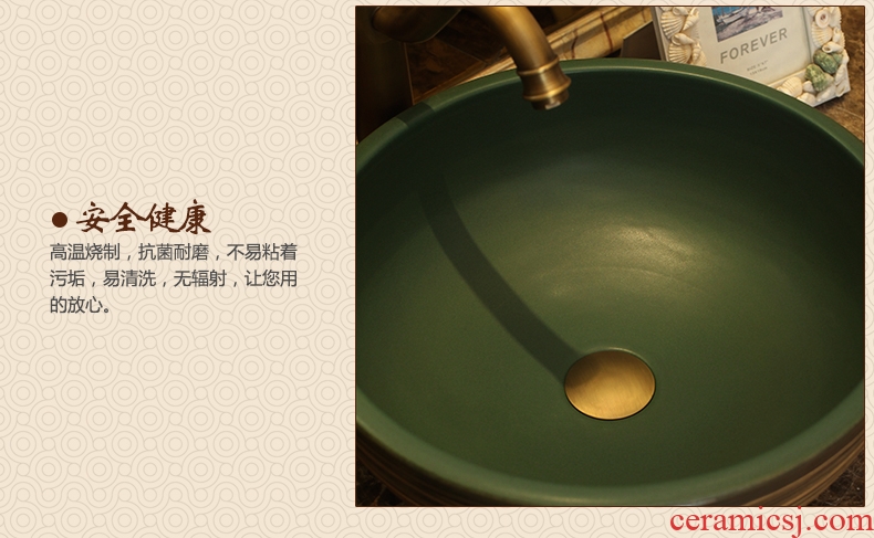 Jingdezhen ceramic stage basin art European archaize toilet stage basin lavatory sink bowl small basin