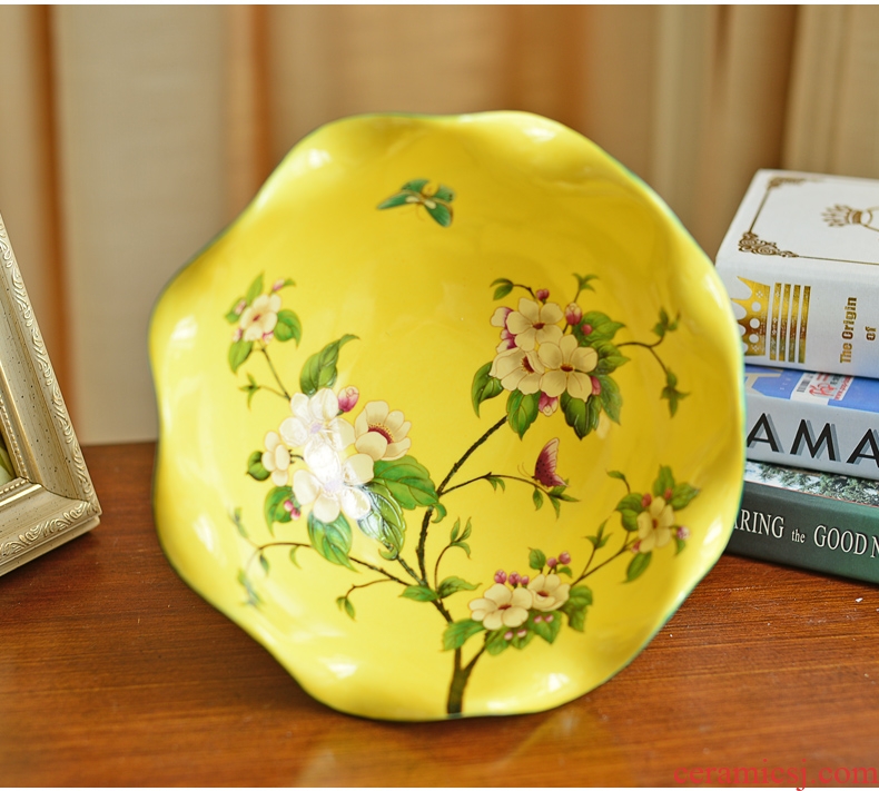 Murphy's American country compote Chinese creative ceramic fruit bowl sitting room tea table household adornment furnishing articles