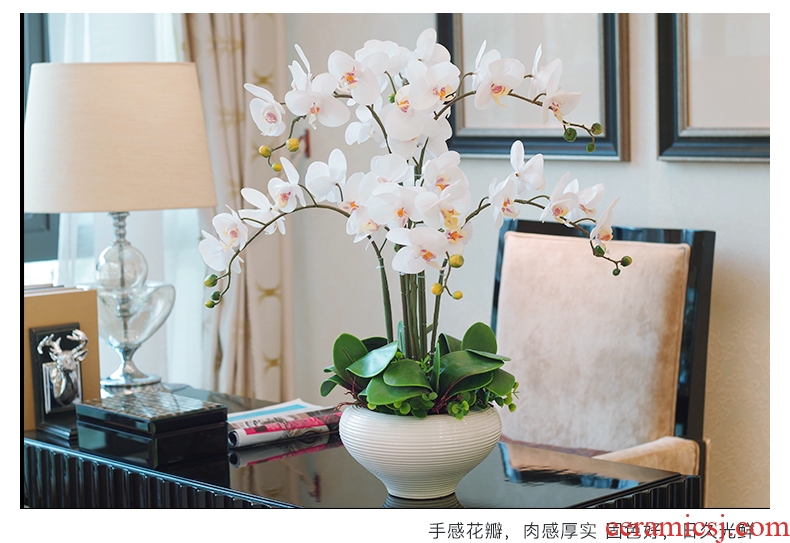 Drunken Yin twelve simulation suit household act the role ofing is tasted ceramic vases, flower arranging flower the finished furnishing articles decorative flowers