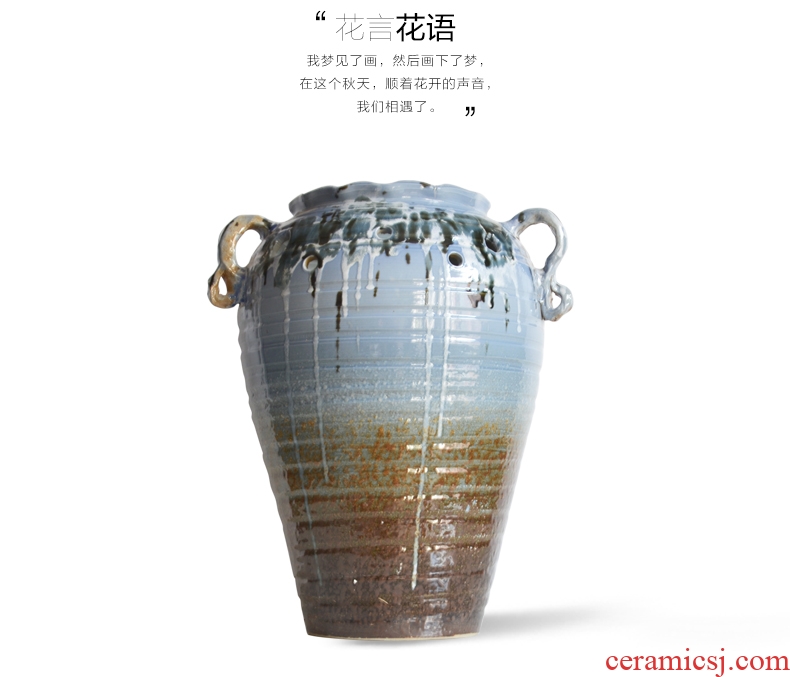 Simulation flower vase landed porcelain jingdezhen Chinese pottery household act the role ofing is tasted the sitting room decorate creative bottle furnishing articles