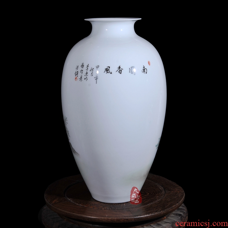 Dong-ming li jingdezhen ceramics powder enamel vase flower austral amorous feelings of modern household crafts are sitting room