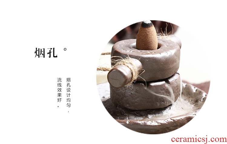 Chen xiang personality back incense back present donkey fair creative home furnishing articles the censer ceramic arts and crafts