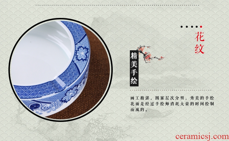 Red leaves of jingdezhen tea service in-glazed porcelain white porcelain cup five head office stationery pen container suit everyday gifts