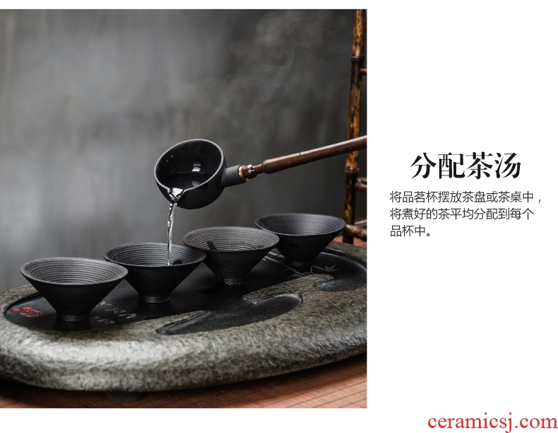 Qin Yi ceramic lava-rock boiling tea ware bowl of household electric temperature TaoLu dark tea pu-erh tea tea set