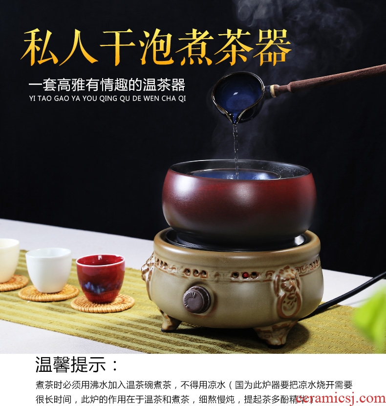 Bin's new black tea warm tea is tea boiled tea exchanger with the ceramics electric TaoLu dry scoop points tea boiled tea stove