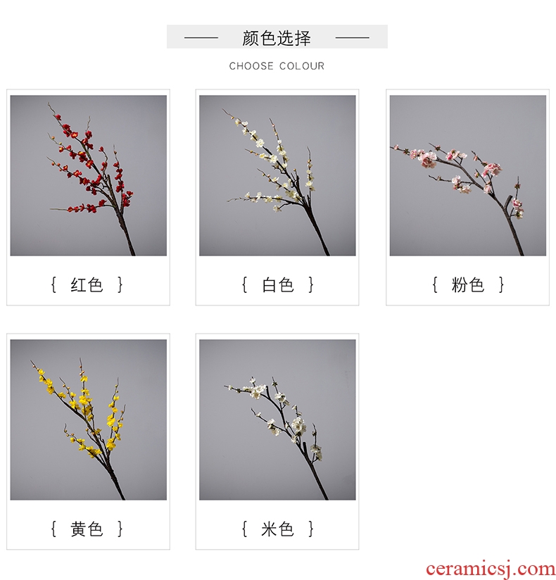 A minister in the ceramic wintersweet simulation flowers huangmei sitting room decoration interior decoration for furnishing articles plastic flowers