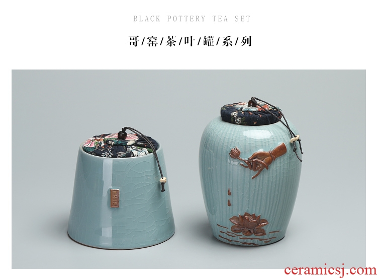 Chen xiang elder brother kiln portable size ceramic POTS violet arenaceous caddy seal storage and tea pot
