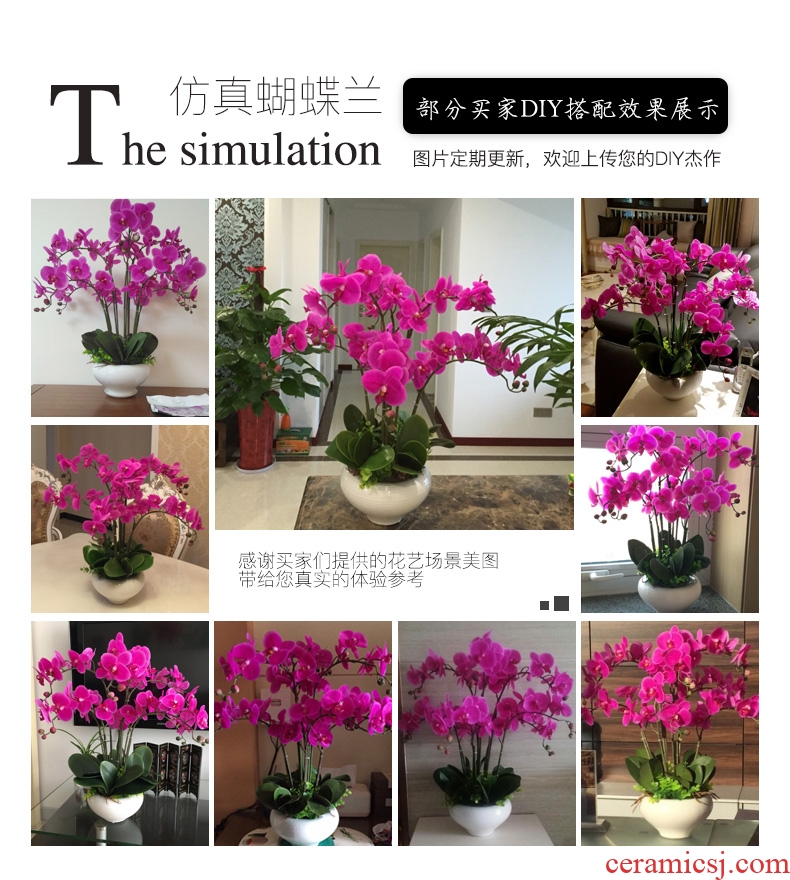 Drunken Yin twelve simulation suit household act the role ofing is tasted ceramic vases, flower arranging flower the finished furnishing articles decorative flowers