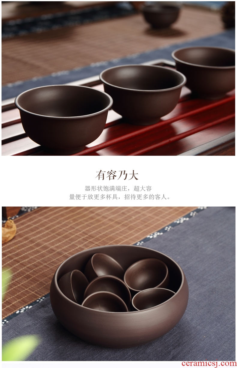 Recreational product office yixing purple sand kung fu tea set the whole teapot to restore ancient ways chinaware small tea cups