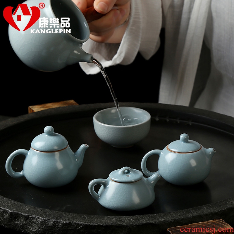 Recreational product mini your kiln teapot fingertips pot of small capacity ceramic pot of tea pet pocket furnishing articles to keep open single pot