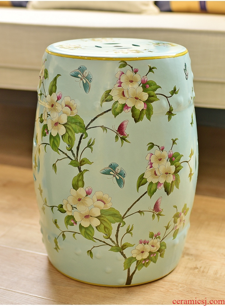 Murphy's American country large ceramic stool soft adornment in the sitting room of new Chinese style of dress shoes stool cold pier bench furnishing articles