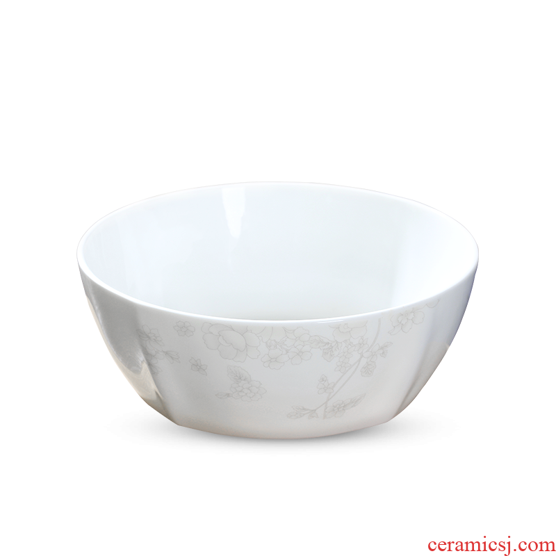 Jingdezhen home dishes suit Chinese cute bowl bone porcelain tableware individual contracted combination noodles in soup dishes