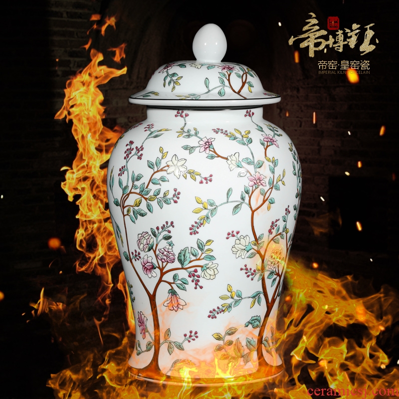 Modern Chinese jingdezhen ceramics high-grade hand-painted water tank general furnishing articles town house villa decorates sitting room