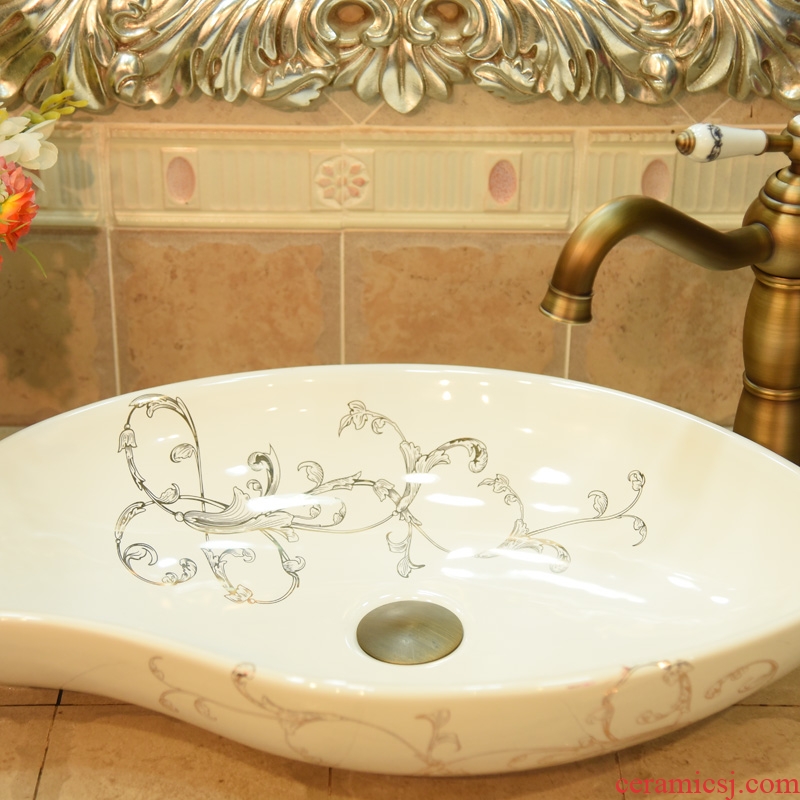 Profiled JingYuXuan ceramic uncaria lavatory stage basin art basin hotel lavatory basin