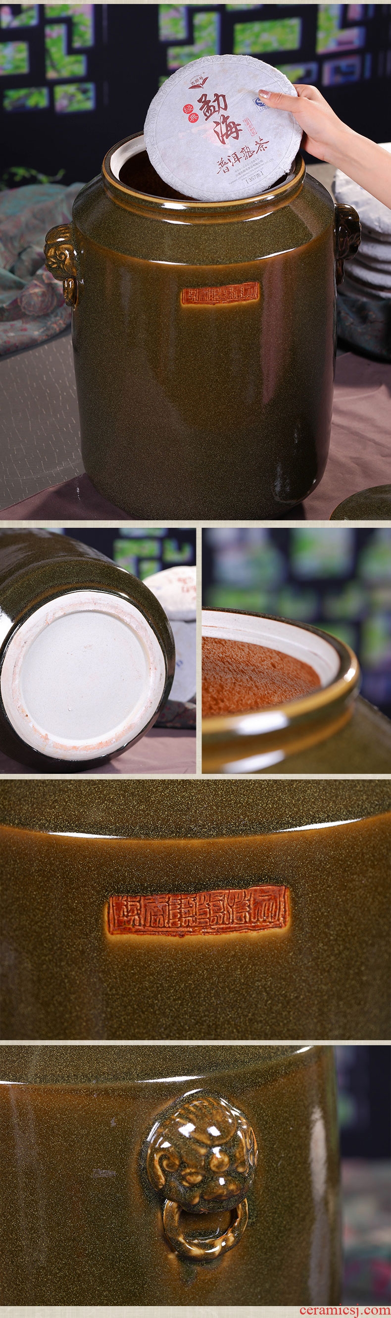 Jingdezhen ceramic tea pot at the end of the day type coarse pottery tea pot store receives a clay-pot large porcelain POTS