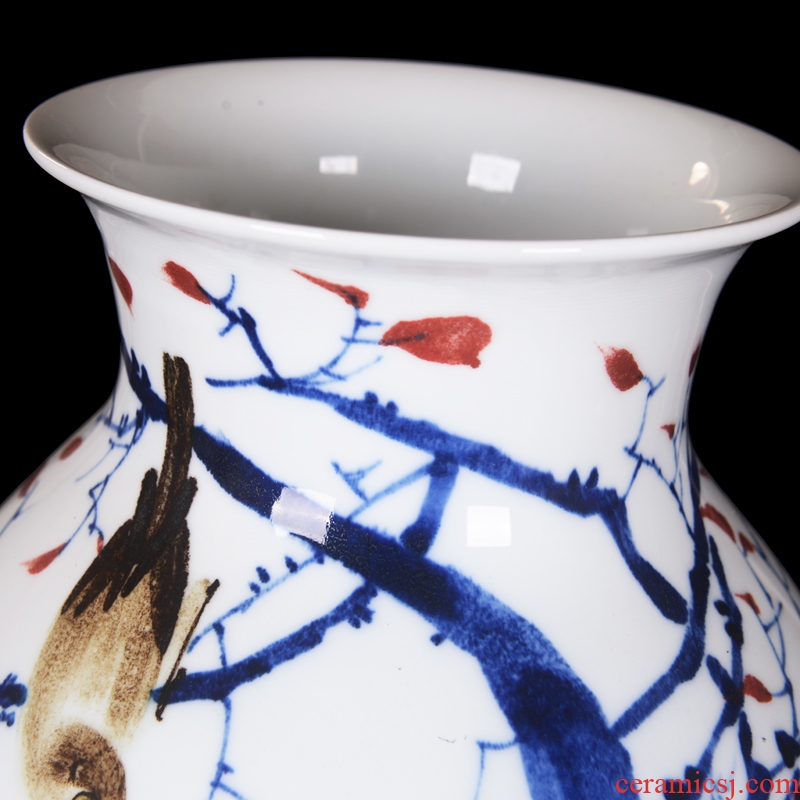 Cixin qiu - yun celebrity famous master hand-painted vases of jingdezhen ceramic blue and white porcelain vases, high-grade household crafts