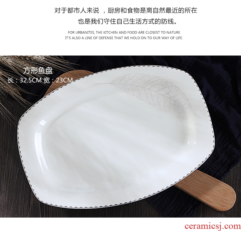 Jingdezhen ceramic tableware ceramics dishes home outfit matching your job rainbow noodle bowl bowl Chinese parts combination