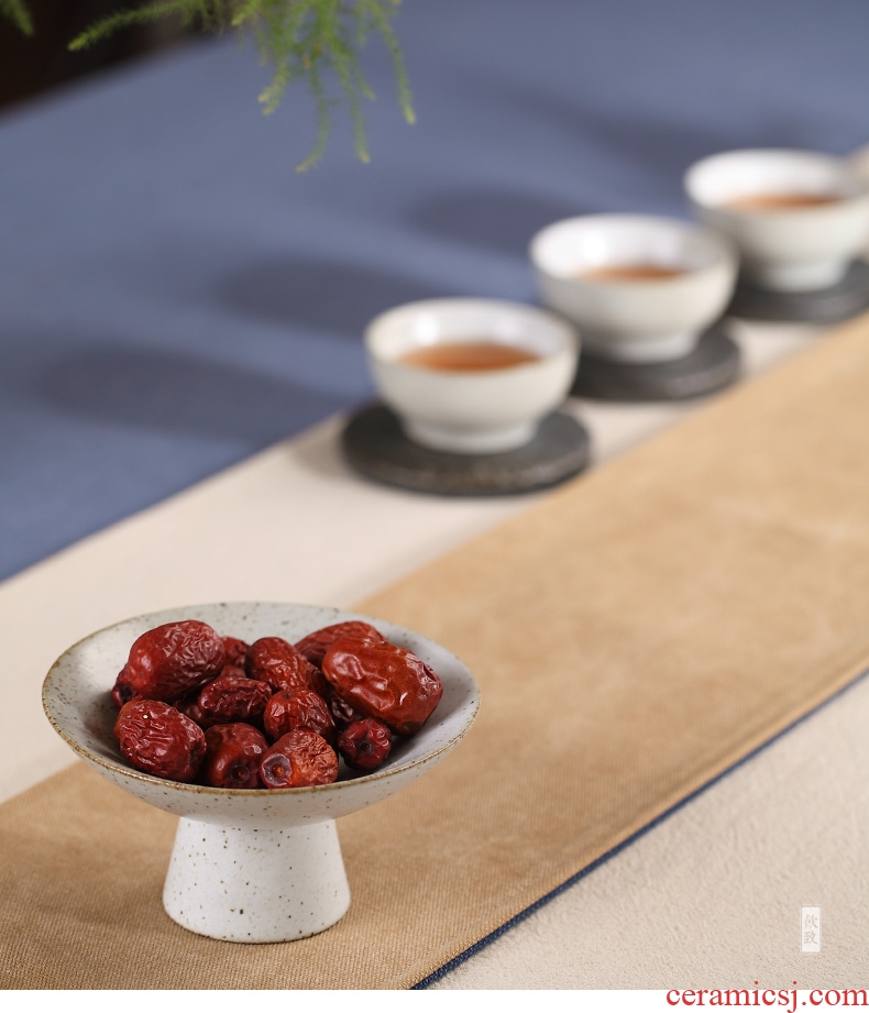 Drink to creative Japanese ceramic tea dish bowl kiln fruit snacks tea dishes pot of tea with zero