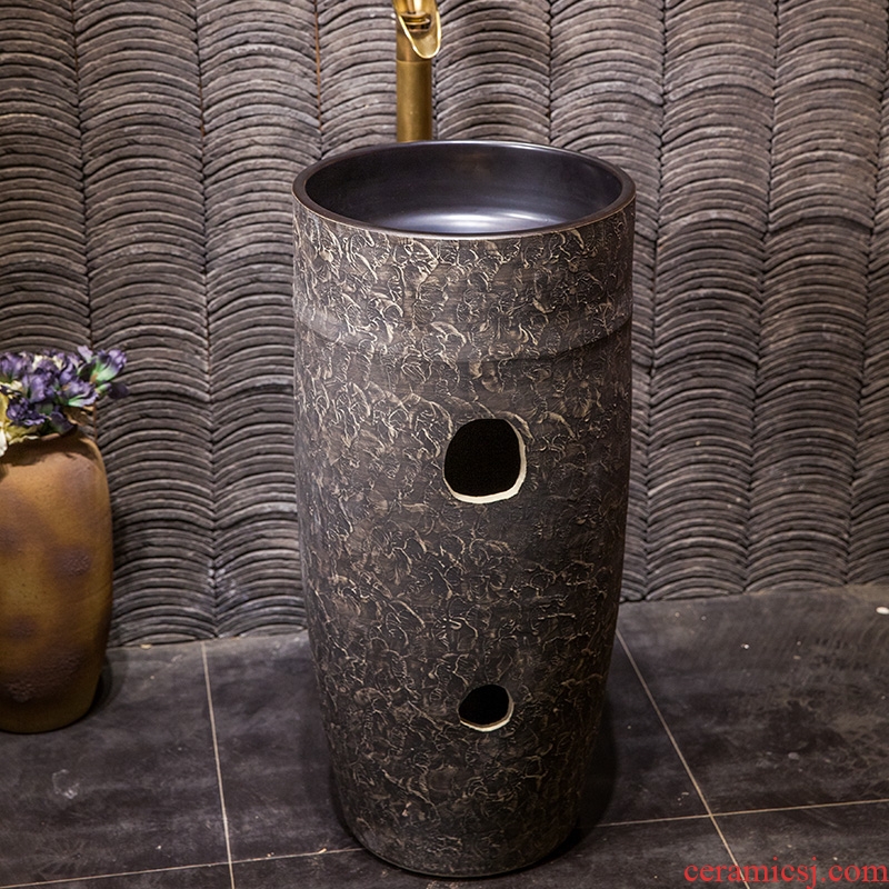 Lavabo ceramic column toilet bowl washing pool balcony sink lavatory toilet pillar landing
