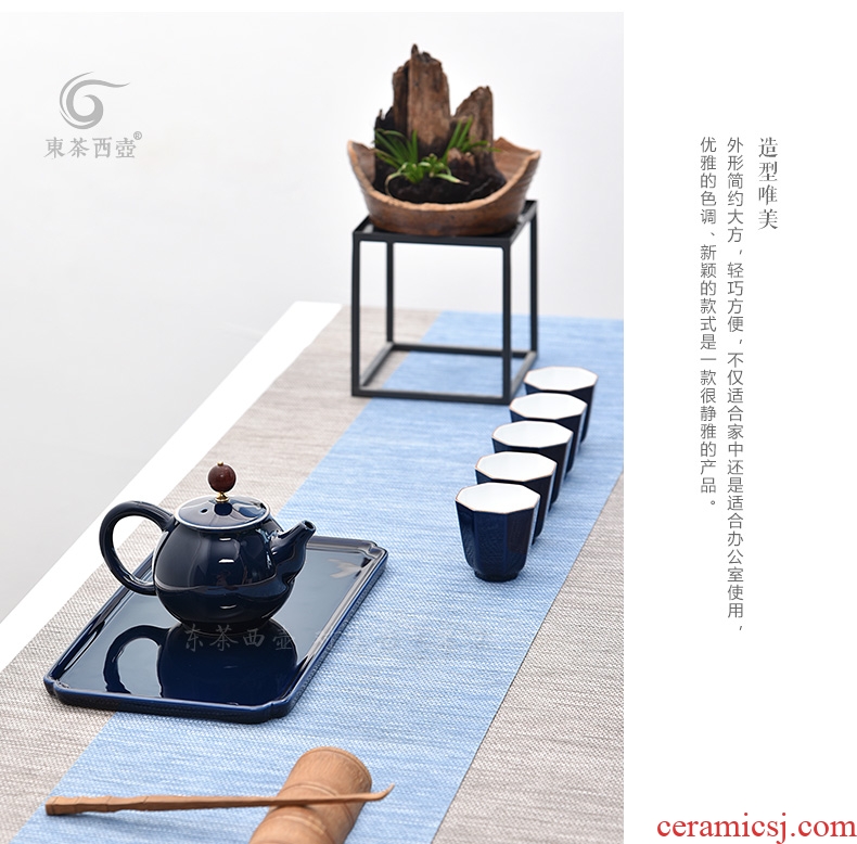 East west tea pot of ceramic tea set your porcelain dry plate single type saucer dish of tea tray dry dip your kiln to serve tea