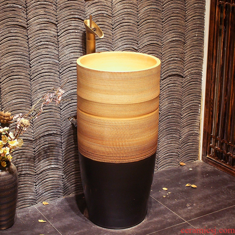 Lavabo ceramic column toilet bowl washing pool balcony sink lavatory toilet pillar landing