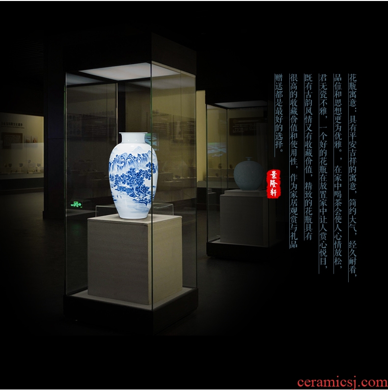 Jingdezhen ceramics hand-painted porcelain vase wine porch home wine ark adornment sitting room TV ark furnishing articles