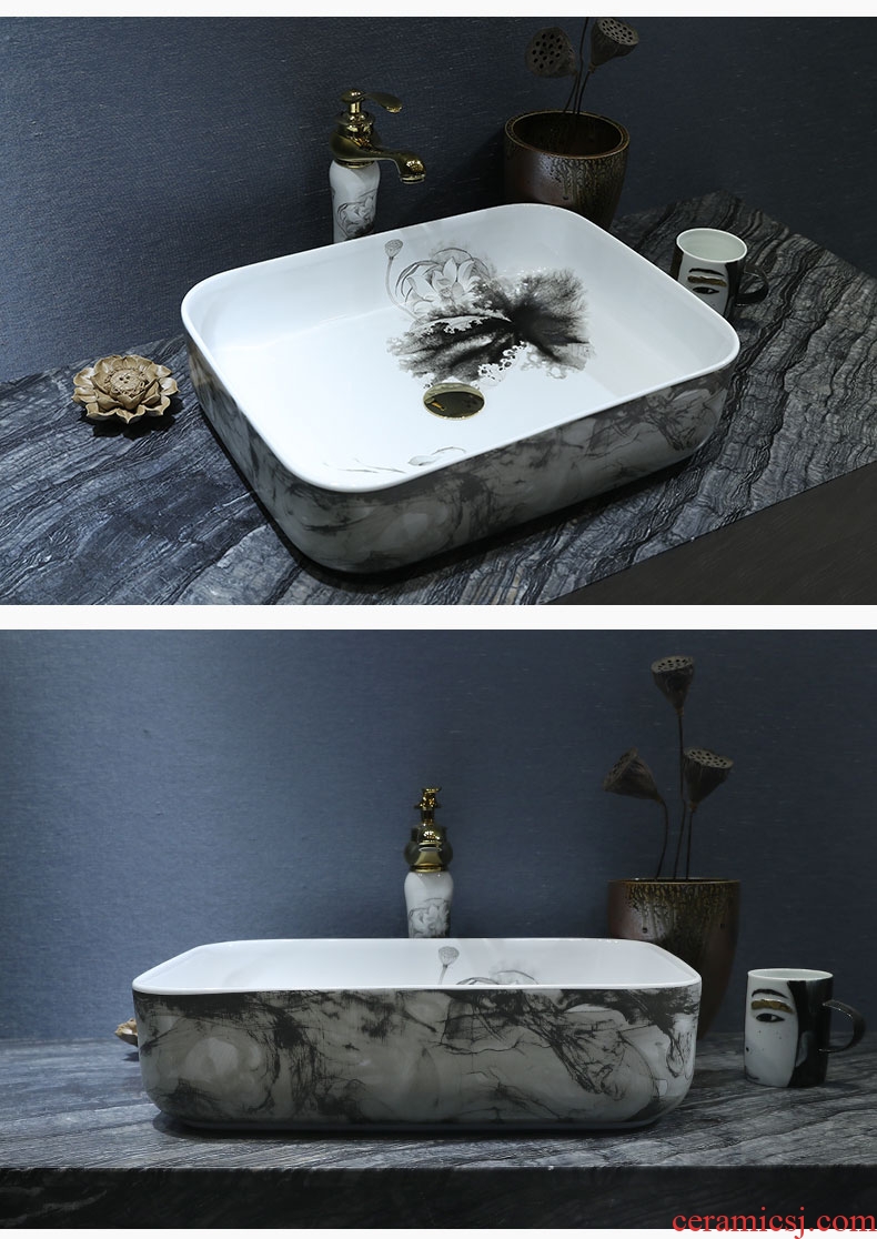 On the ceramic basin sink toilet lavatory oval basin sink restoring ancient ways household contracted basin