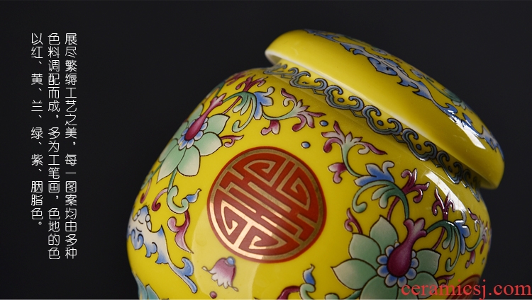 Hong bo acura jingdezhen ceramic tea pot small POTS small mini colored enamel tea boxes