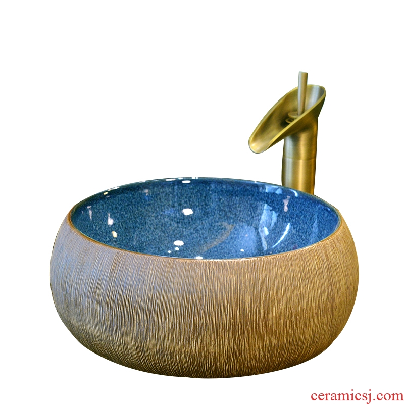 To build out the stage basin to restore ancient ways round the stage the sink American household toilet stage basin ceramic art basin