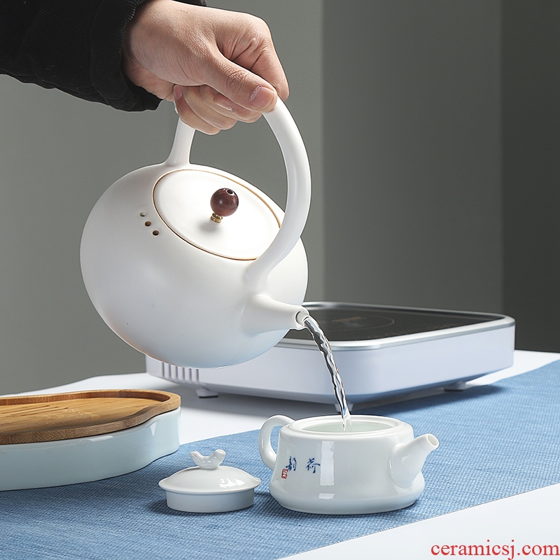 Chen xiang white jug kettle boiling kettle ceramic electric TaoLu teapot tea health household teapot