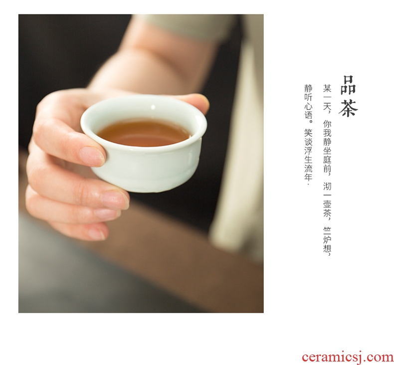 Ronkin celadon half automatic lazy people make tea, ceramic stone mill home tea tea sets the teapot teacup