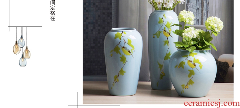 Jingdezhen ceramic vases, new Chinese style household act the role ofing is tasted furnishing articles living room table porcelain office decoration ceramic bottle
