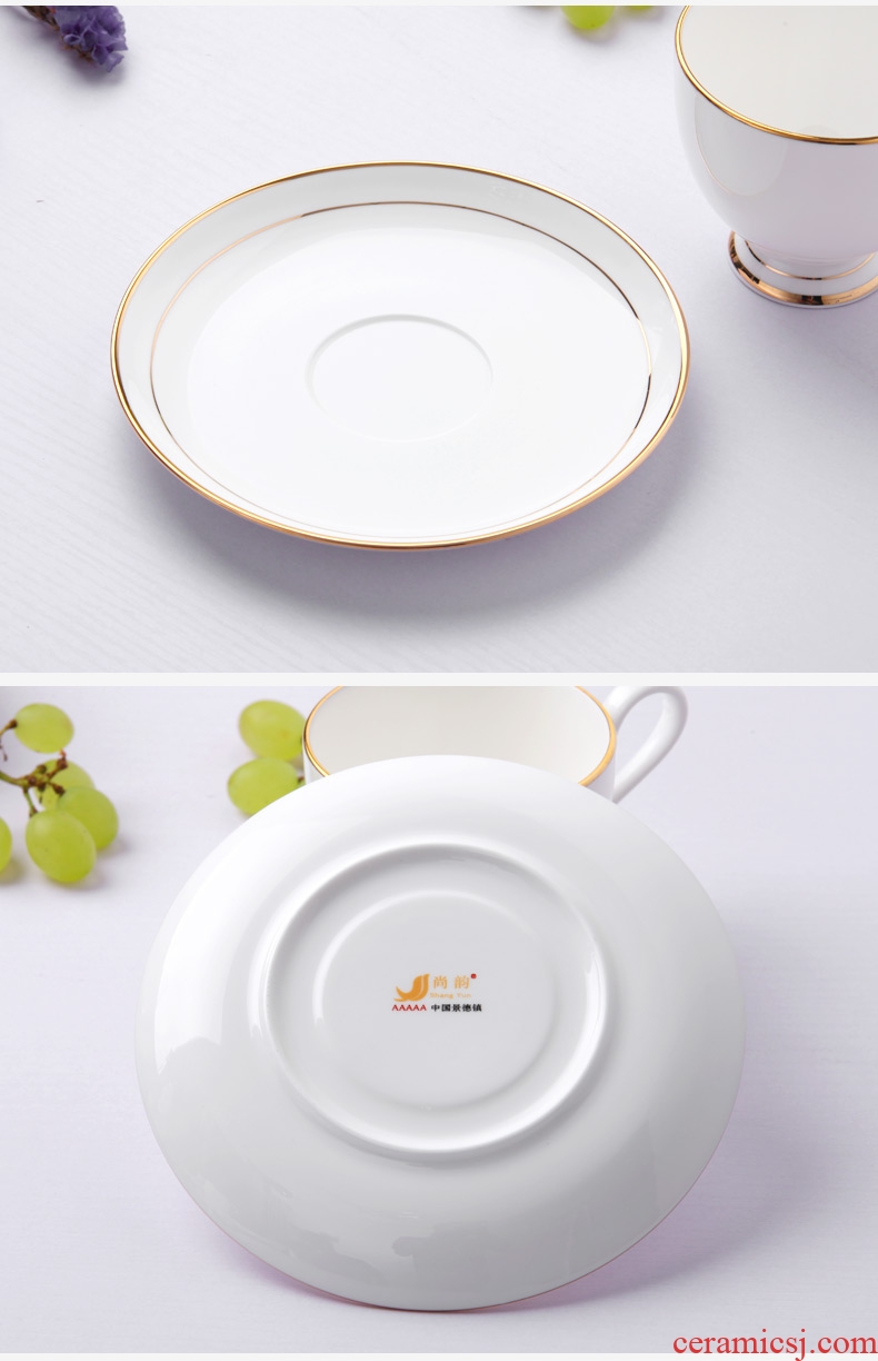 Bone porcelain saucer jingdezhen porcelain ceramic round phnom penh office cup insulation mat white cup