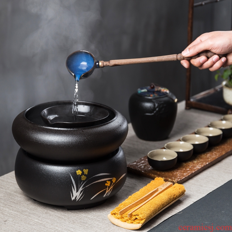 Qin Yi boiled tea ware ceramic boiling kettle black tea pu 'er tea stove home points to restore ancient ways the tea, the electric TaoLu suits