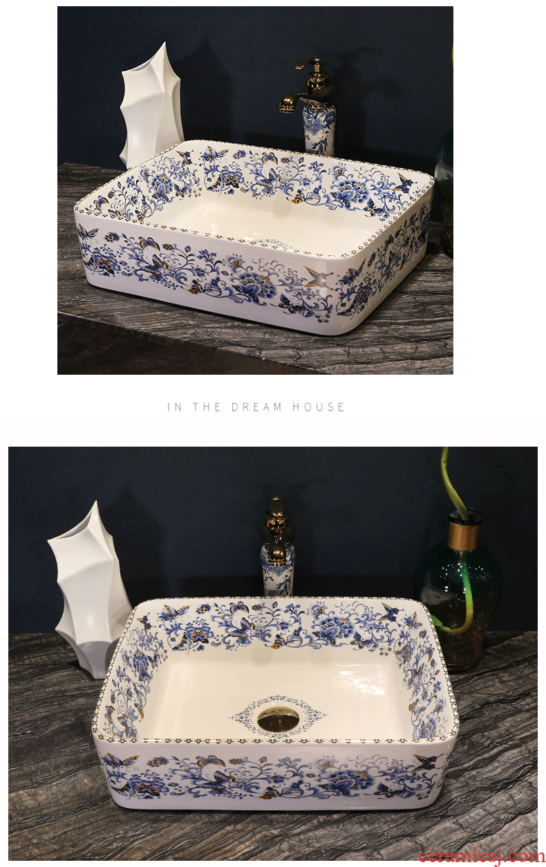 The stage basin oval lavatory household toilet plate ceramic modern sanitary ware art basin of continental basin that wash a face to wash your hands