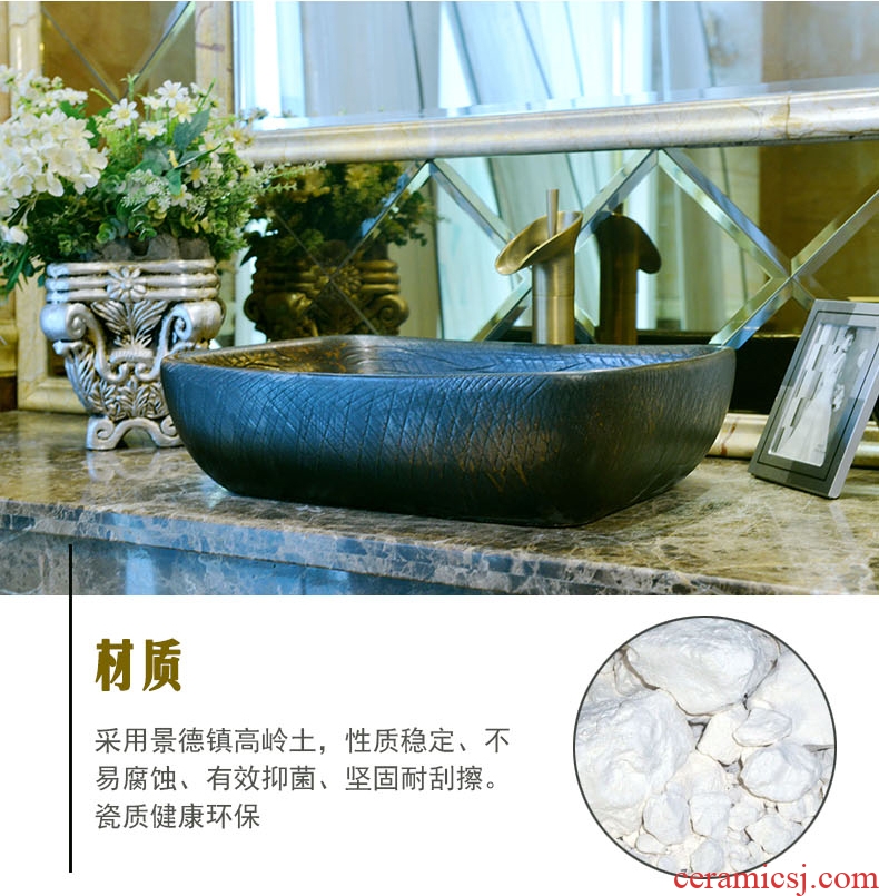 Jingdezhen sanitary ceramics stage basin washing a face, the basin that wash a face basin art toilet lavabo, wash basin