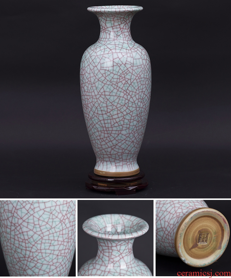 Jingdezhen ceramics kiln archaize crack glaze jun porcelain vase household of Chinese style the sitting room porch large furnishing articles