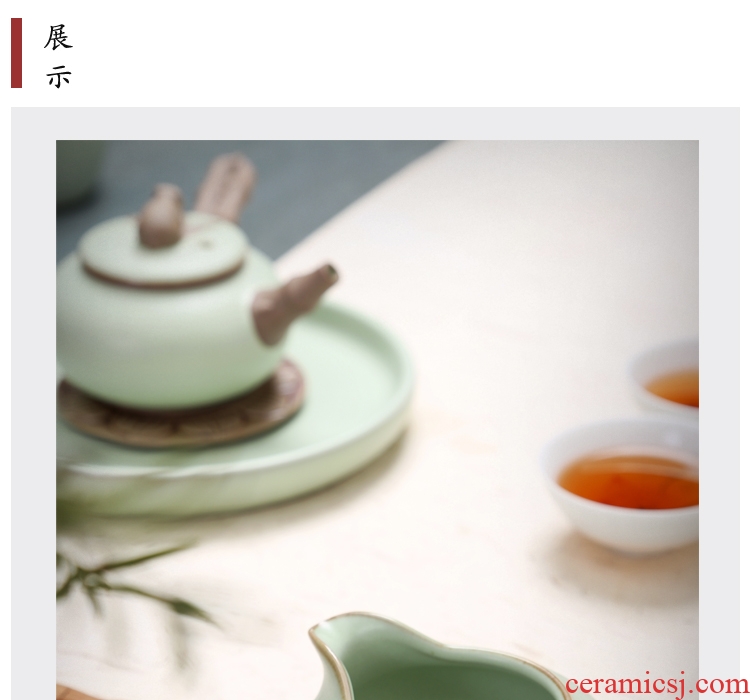 Gorgeous young coarse pottery tea sea your kiln kiln ceramic kung fu tea tea accessories side put points tea fair mug