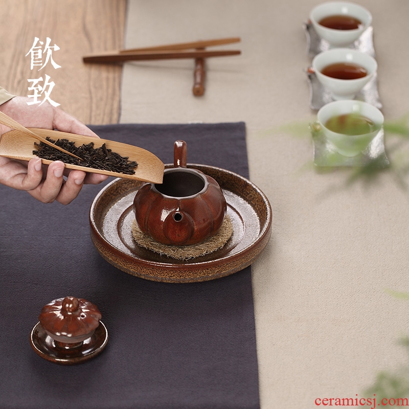 Drink to kiln are recommended iron lid cover supporting Japan buy ceramic tea set tea kungfu tea set zero with four color